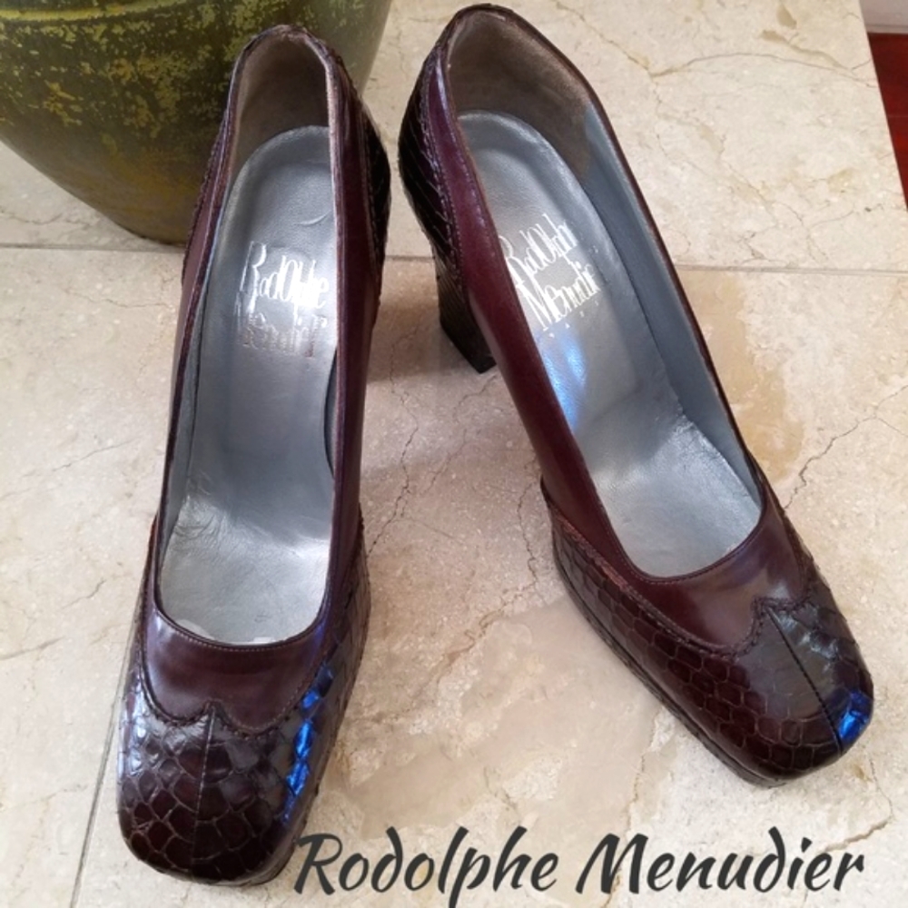 NWT Rodolphe Menudier Vero Cuoio Heels